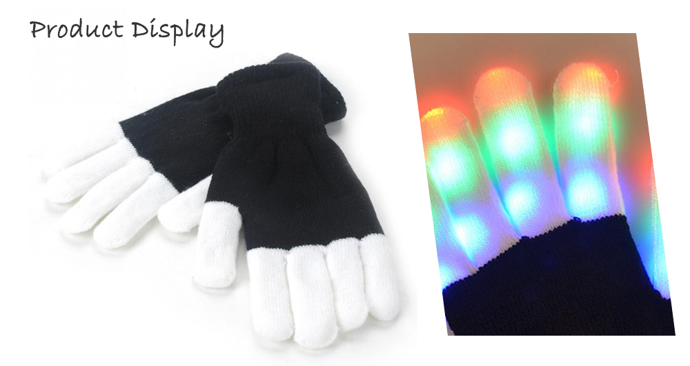 YouOKLight RGB 6 Mode Flashing LED Glove for Christmas YouOKLight RGB 6 Mode Flashing LED Glove for Christmas