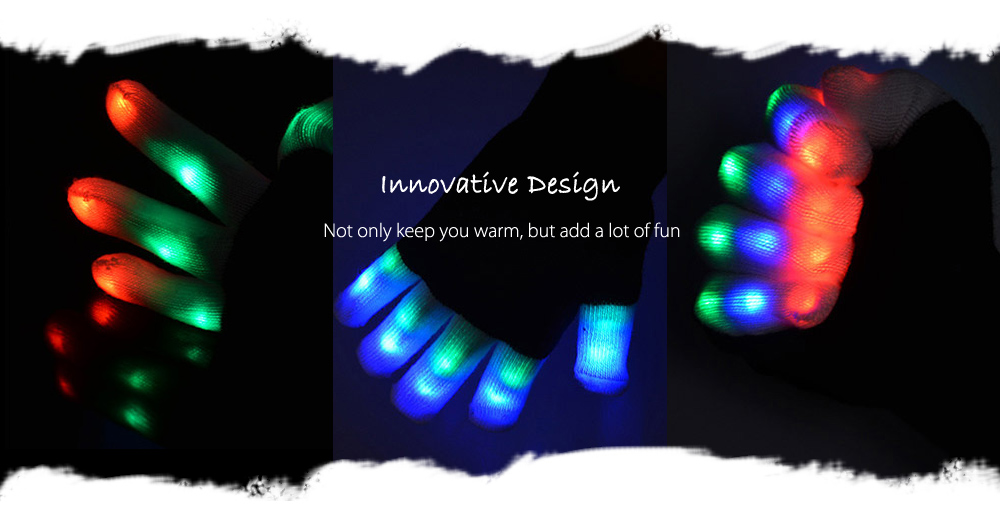 YouOKLight RGB 6 Mode Flashing LED Glove for Christmas YouOKLight RGB 6 Mode Flashing LED Glove for Christmas