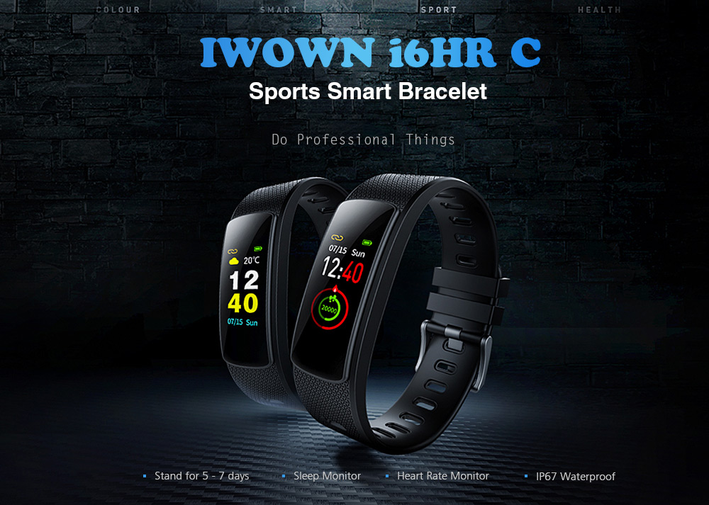 IWOWN i6HR C Sports Smart Bracelet 0.96 inch TFT Color Screen Heart Rate / Sleep Monitor Pedometer Sedentary Reminder USB Plug Bluetooth 4.2 IWOWN i6HR C Sports Smart Bracelet 0.96 inch TFT Color Screen Heart Rate / Sleep Monitor Pedometer Sedentary Reminder USB Plug Bluetooth 4.2
