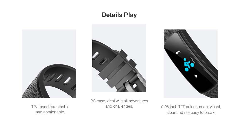 IWOWN i6HR C Sports Smart Bracelet 0.96 inch TFT Color Screen Heart Rate / Sleep Monitor Pedometer Sedentary Reminder USB Plug Bluetooth 4.2 IWOWN i6HR C Sports Smart Bracelet 0.96 inch TFT Color Screen Heart Rate / Sleep Monitor Pedometer Sedentary Reminder USB Plug Bluetooth 4.2