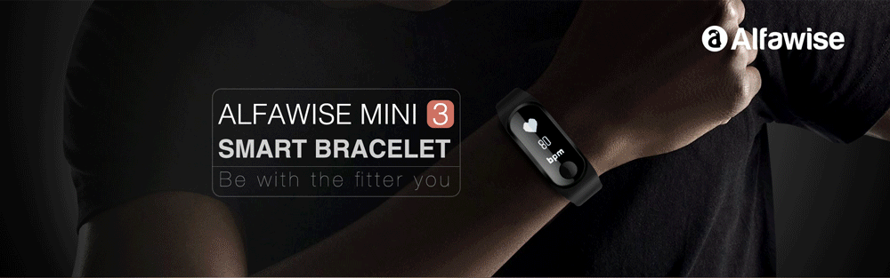 Alfawise Mini 3 Smart Bracelet Heart Rate / Sleep Monitor / Pedometer / Blood Pressure Measurement Alfawise Mini 3 Smart Bracelet Heart Rate / Sleep Monitor / Pedometer / Blood Pressure Measurement