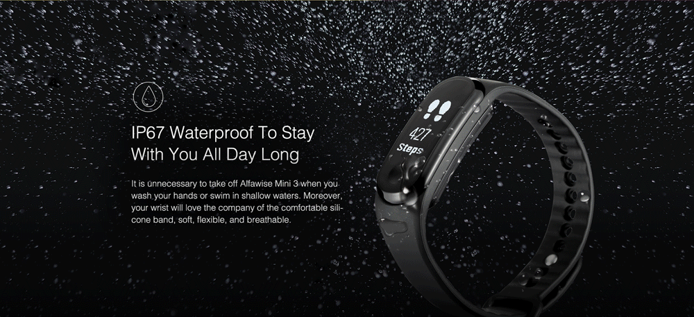 Alfawise Mini 3 Smart Bracelet Heart Rate / Sleep Monitor / Pedometer / Blood Pressure Measurement Alfawise Mini 3 Smart Bracelet Heart Rate / Sleep Monitor / Pedometer / Blood Pressure Measurement