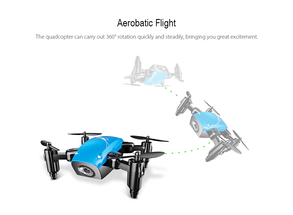 AEOFUN S9 Micro Foldable RC Quadcopter RTF 2.4GHz 4CH 6-axis Gyro AEOFUN S9 Micro Foldable RC Quadcopter RTF 2.4GHz 4CH 6-axis Gyro
