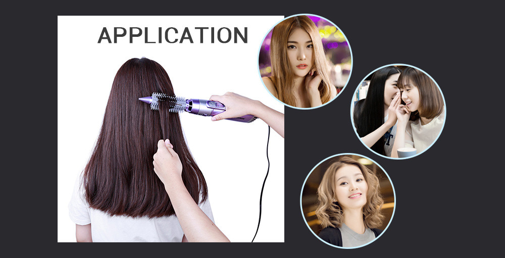 SHINON SH - 9822 - 6 Hair Styling Tool Set 5-in-1 Electric Dryer Curler Brush Comb SHINON SH - 9822 - 6 Hair Styling Tool Set 5-in-1 Electric Dryer Curler Brush Comb