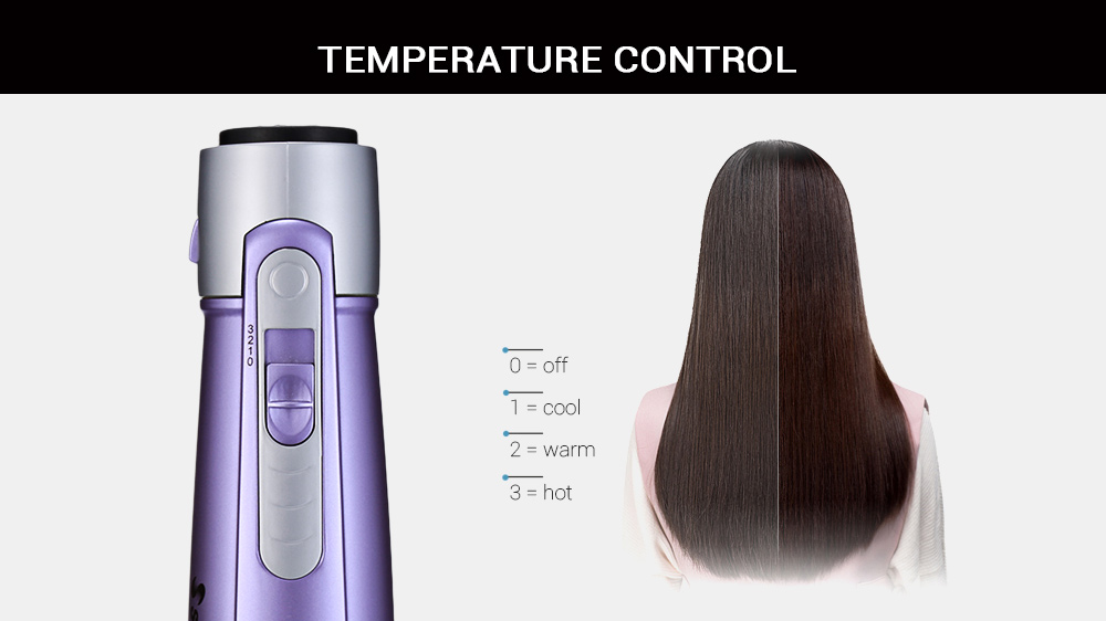 SHINON SH - 9822 - 6 Hair Styling Tool Set 5-in-1 Electric Dryer Curler Brush Comb SHINON SH - 9822 - 6 Hair Styling Tool Set 5-in-1 Electric Dryer Curler Brush Comb