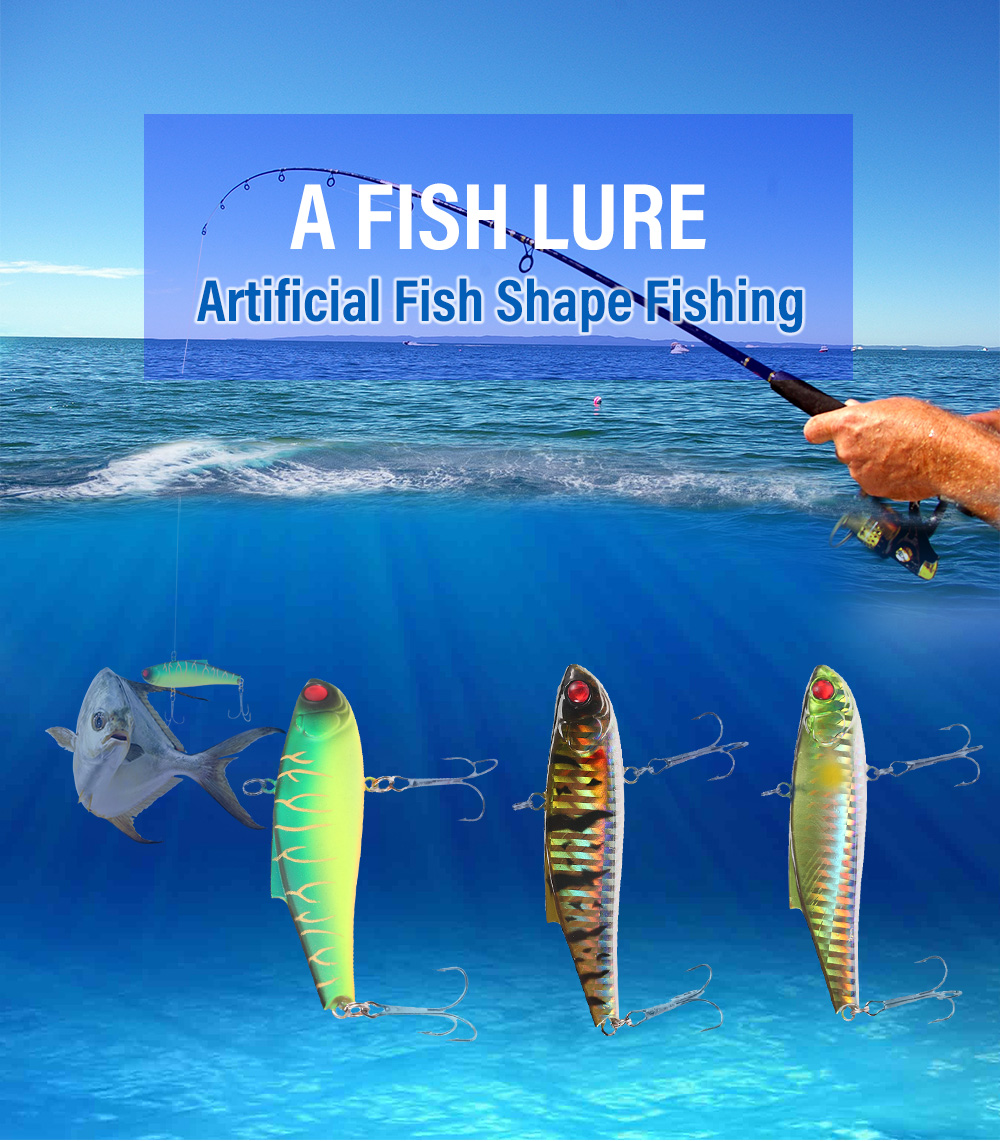 A FISH LURE Artificial Fish Shape Fishing Bait A FISH LURE Artificial Fish Shape Fishing Bait