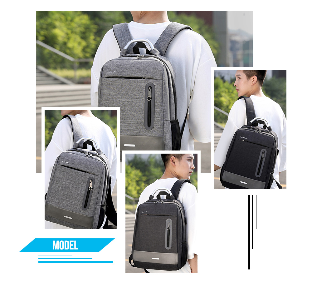 USB Charging Earphone Hole Laptop Backpack Canvas Large Capacity Men Travel Bag USB Charging Earphone Hole Laptop Backpack Canvas Large Capacity Men Travel Bag
