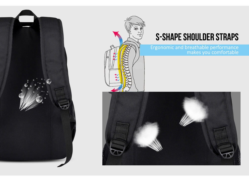 USB Charging Laptop Backpack Large Capacity Men Teenager Travel Bag USB Charging Laptop Backpack Large Capacity Men Teenager Travel Bag