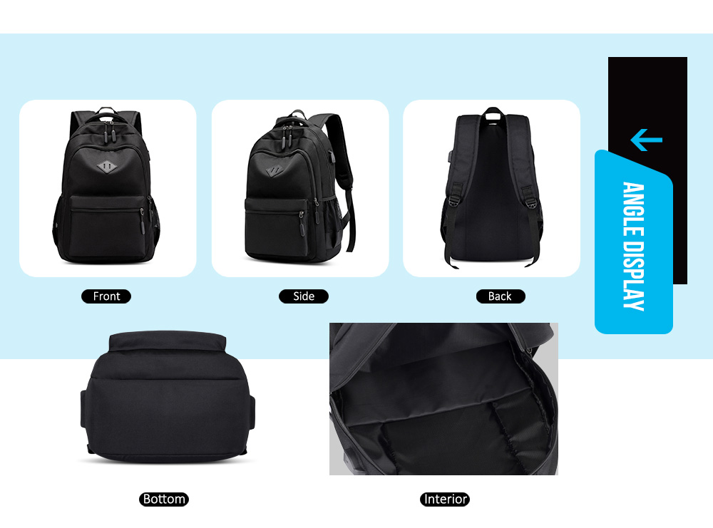 USB Charging Laptop Backpack Large Capacity Men Teenager Travel Bag USB Charging Laptop Backpack Large Capacity Men Teenager Travel Bag
