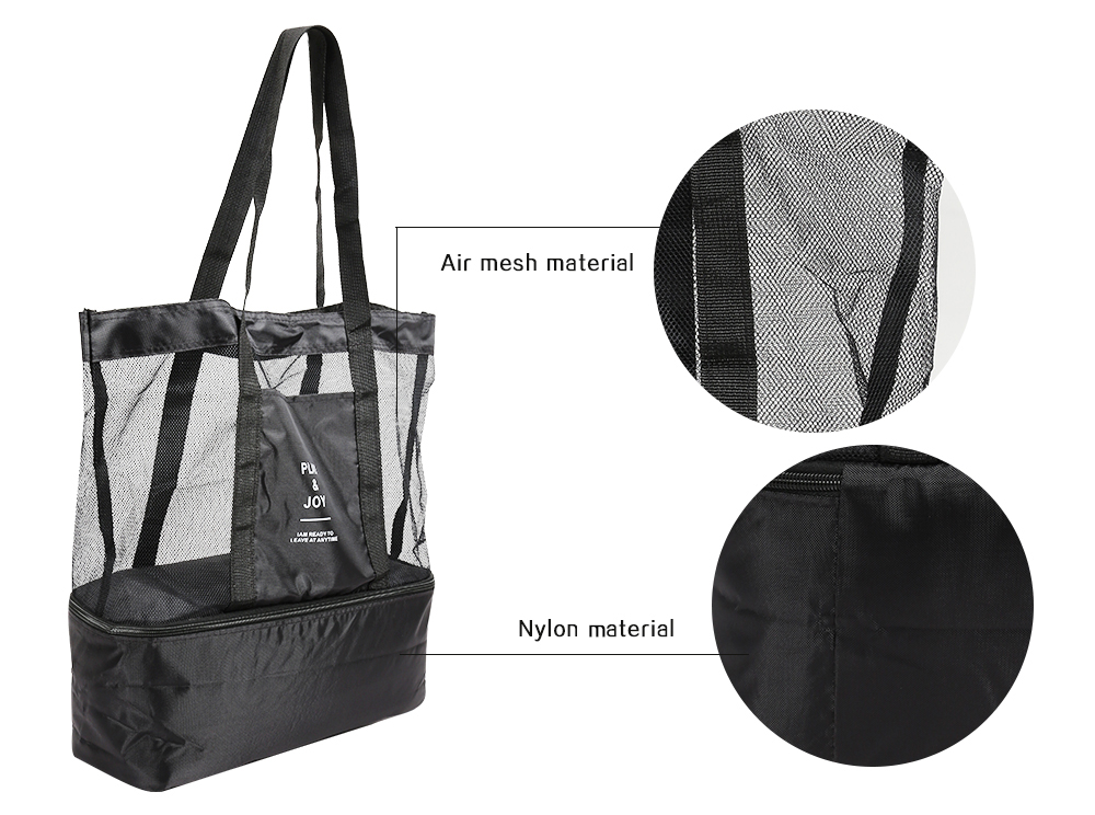 Picnic Shoulder Heat Preservation Bag Mesh Transparent Pouch Picnic Shoulder Heat Preservation Bag Mesh Transparent Pouch