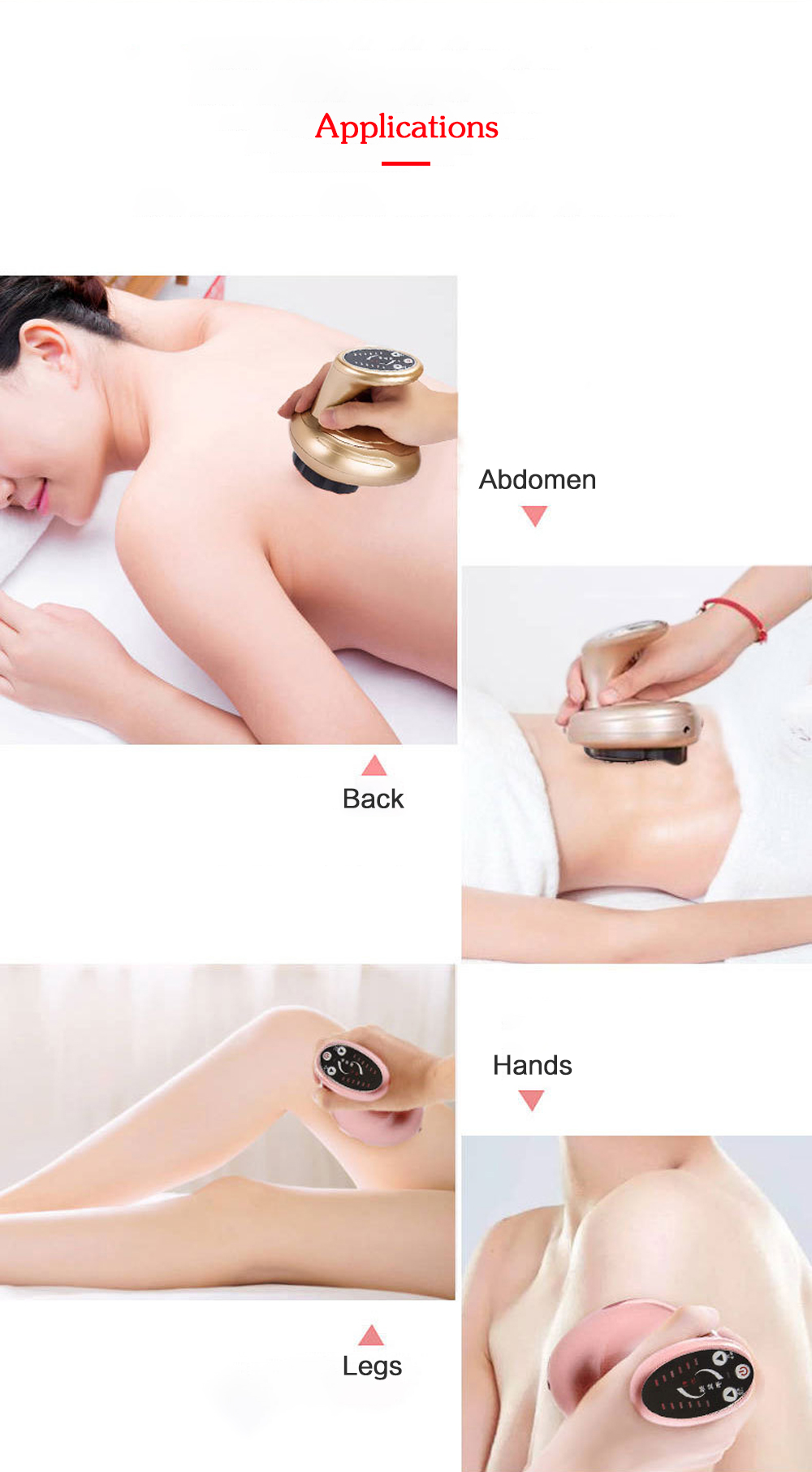 Magnetic Wave Heat Energy Beauty Massage Electric Scrapping Instrument Magnetic Wave Heat Energy Beauty Massage Electric Scrapping Instrument