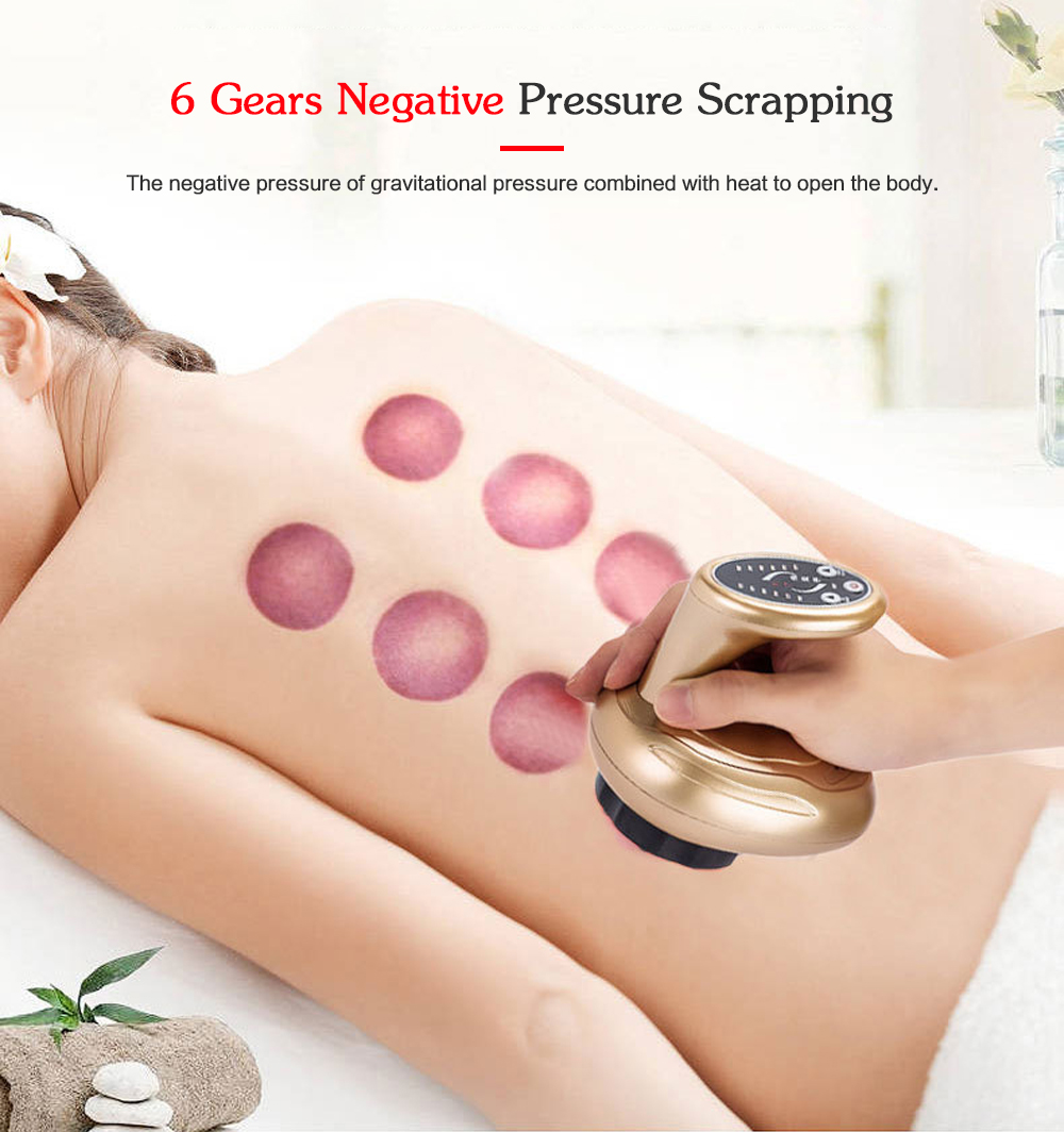 Magnetic Wave Heat Energy Beauty Massage Electric Scrapping Instrument Magnetic Wave Heat Energy Beauty Massage Electric Scrapping Instrument