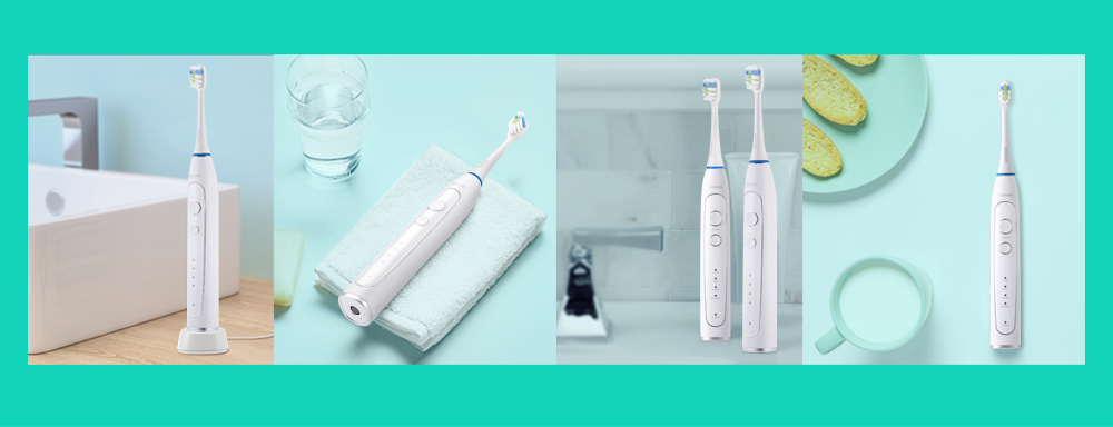 Alfawise RST2056 Sonic Electric Toothbrush Intelligent 2-min Timing with 3 Brush Heads Alfawise RST2056 Sonic Electric Toothbrush Intelligent 2-min Timing with 3 Brush Heads