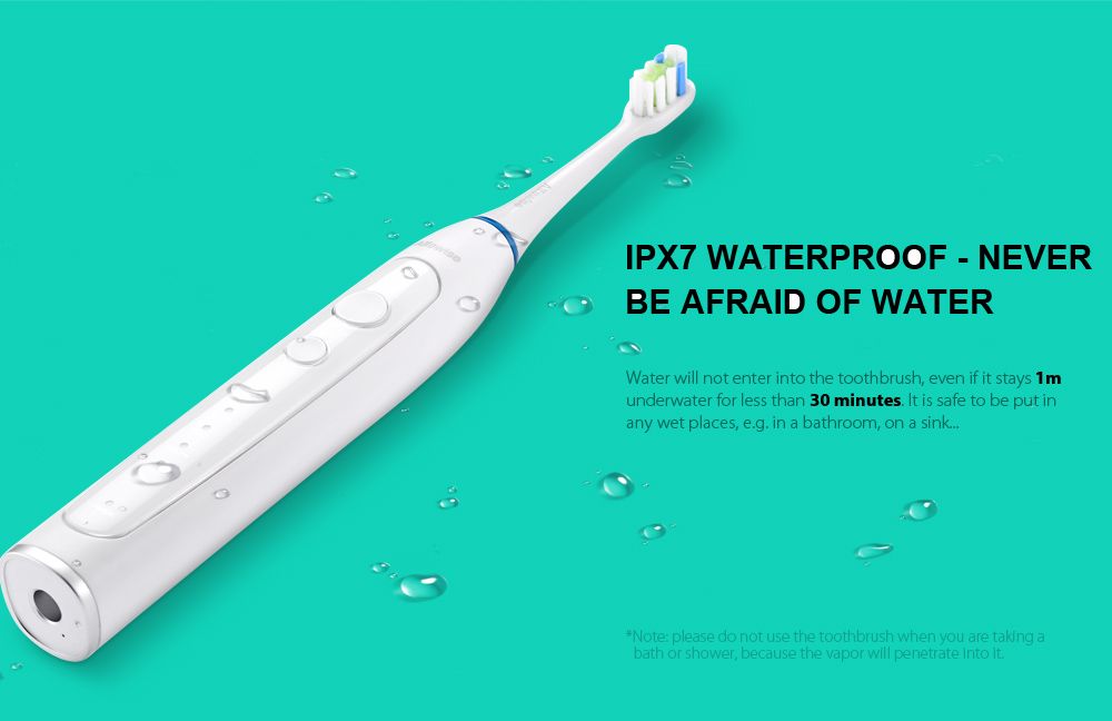 Alfawise RST2056 Sonic Electric Toothbrush Intelligent 2-min Timing with 3 Brush Heads Alfawise RST2056 Sonic Electric Toothbrush Intelligent 2-min Timing with 3 Brush Heads