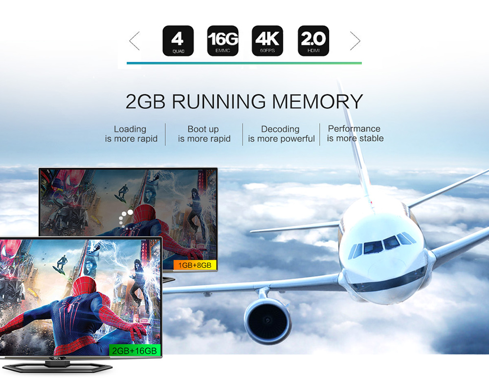 SCISHION Model S Voice Remote TV Box RK3229 Android 8.1 2GB RAM + 16GB ROM 2.4G WiFi 100Mbps Support 4K H.265 SCISHION Model S Voice Remote TV Box RK3229 Android 8.1 2GB RAM + 16GB ROM 2.4G WiFi 100Mbps Support 4K H.265