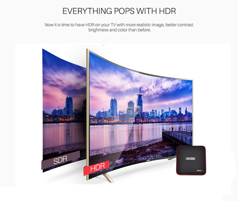 MECOOL M8S PRO W Android TV OS TV Box with Voice Remote Control Amlogic S905W Android 7.1 1GB RAM + 8GB ROM 2.4G WiFi 100Mbps BT4.2 Support 4K H.265 MECOOL M8S PRO W Android TV OS TV Box with Voice Remote Control Amlogic S905W Android 7.1 1GB RAM + 8GB ROM 2.4G WiFi 100Mbps BT4.2 Support 4K H.265