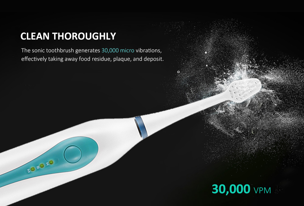 Alfawise RST2050 Sonic Electric Toothbrush Intelligent 2-min Timing with 2 Brush Heads Alfawise RST2050 Sonic Electric Toothbrush Intelligent 2-min Timing with 2 Brush Heads