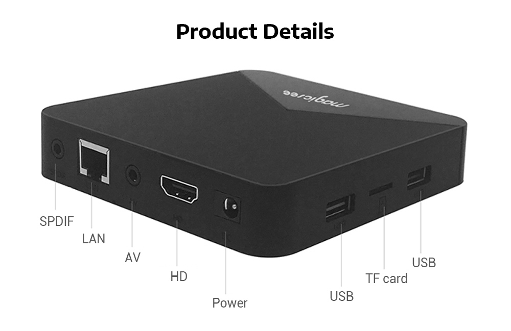 MAGICSEE N5 S905X 4K HD TV Box Max 2GB / 16GB Media Player for Android 7.1.2 MAGICSEE N5 S905X 4K HD TV Box Max 2GB / 16GB Media Player for Android 7.1.2