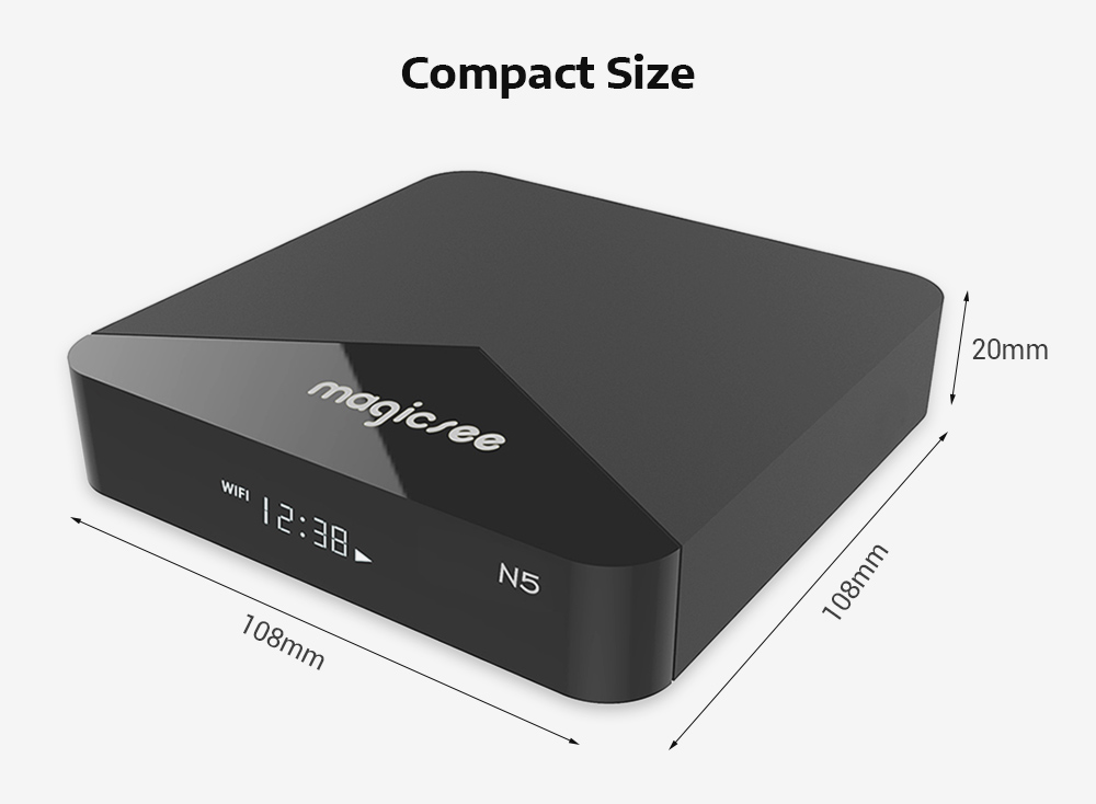 MAGICSEE N5 S905X 4K HD TV Box Max 2GB / 16GB Media Player for Android 7.1.2 MAGICSEE N5 S905X 4K HD TV Box Max 2GB / 16GB Media Player for Android 7.1.2