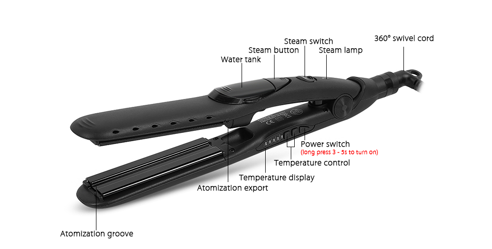 Ionic Steam Straightener Hair Tool Ionic Steam Straightener Hair Tool