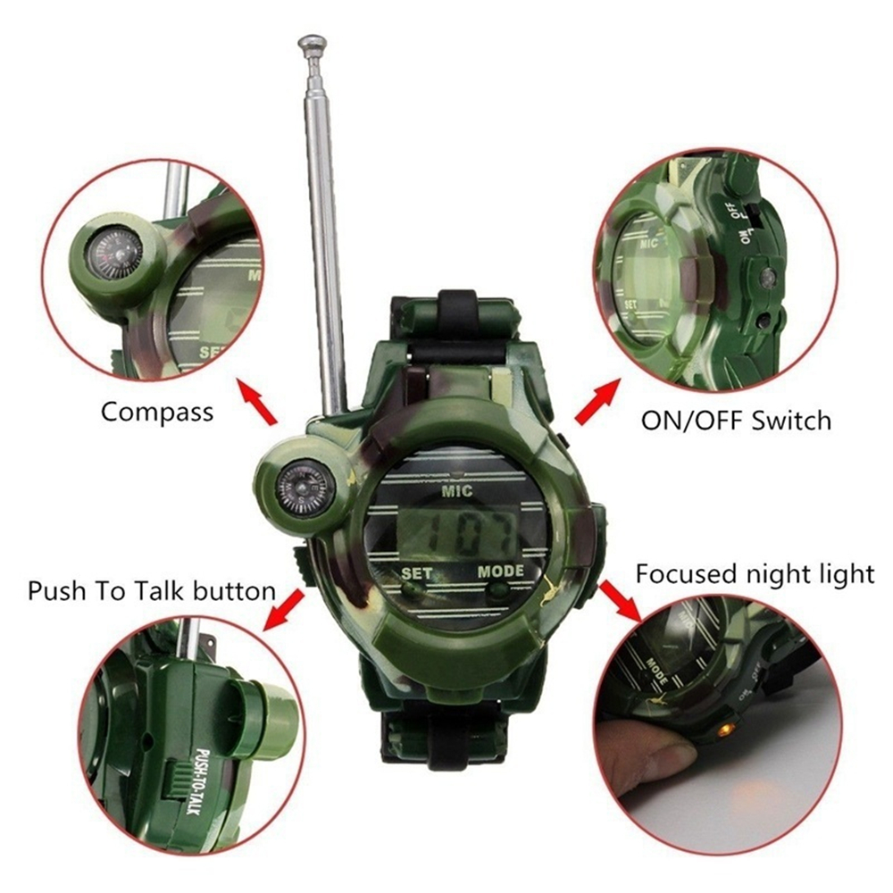 2Pcs 7 in 1 Children Walkie Talkie Child Kids Watches Outdoor Game Interphone 2Pcs 7 in 1 Children Walkie Talkie Child Kids Watches Outdoor Game Interphone