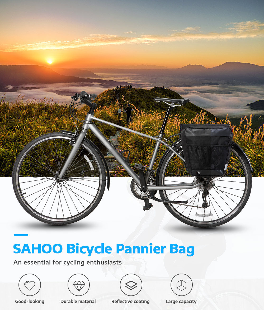SAHOO 142004 Multifunctional Bicycle Pannier Bag Trunk Pack SAHOO 142004 Multifunctional Bicycle Pannier Bag Trunk Pack