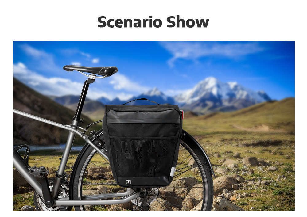 SAHOO 142004 Multifunctional Bicycle Pannier Bag Trunk Pack SAHOO 142004 Multifunctional Bicycle Pannier Bag Trunk Pack