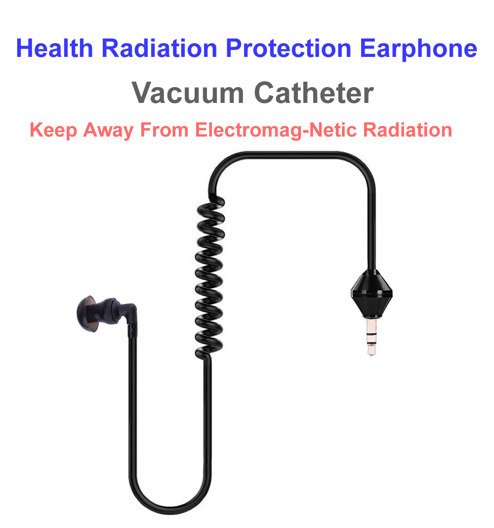 Cwxuan 3.5mm Plug Sound Conduction Acoustic Air Tube Spring Earphone Cwxuan 3.5mm Plug Sound Conduction Acoustic Air Tube Spring Earphone