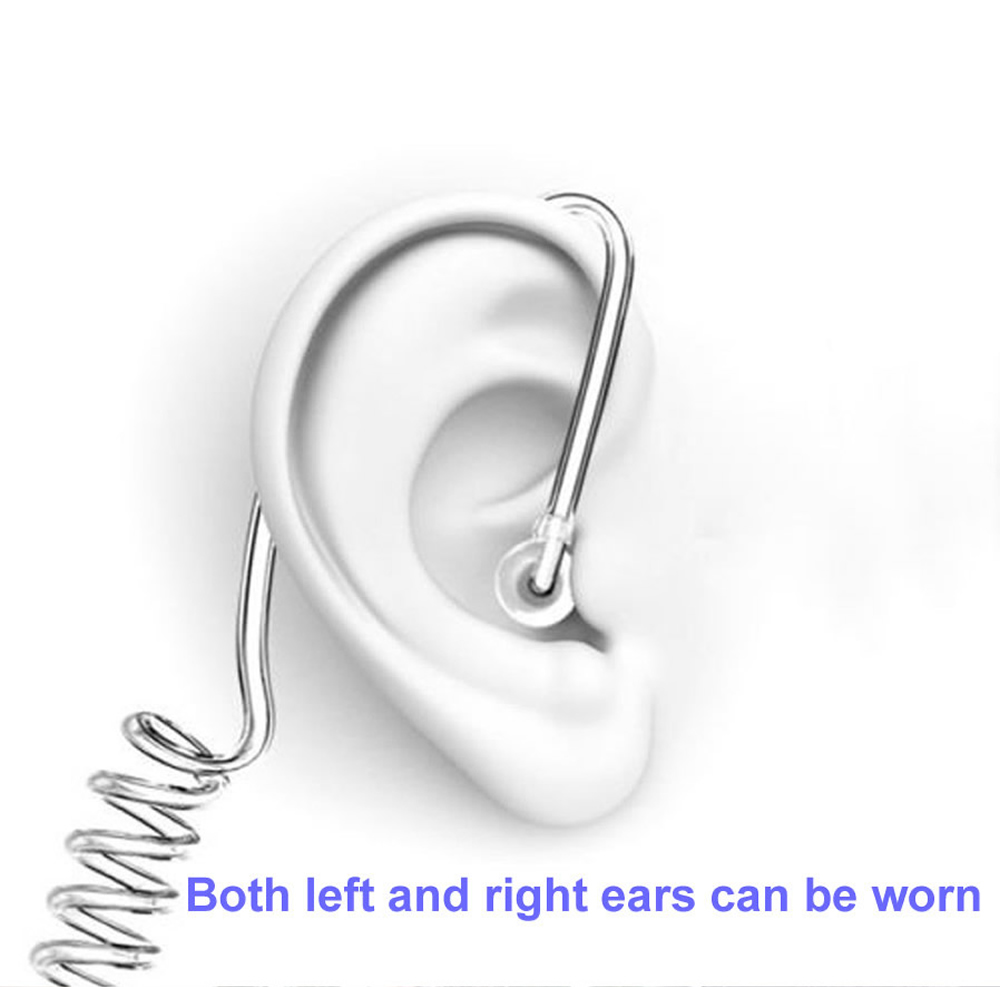 Cwxuan 3.5mm Plug Sound Conduction Acoustic Air Tube Spring Earphone Cwxuan 3.5mm Plug Sound Conduction Acoustic Air Tube Spring Earphone