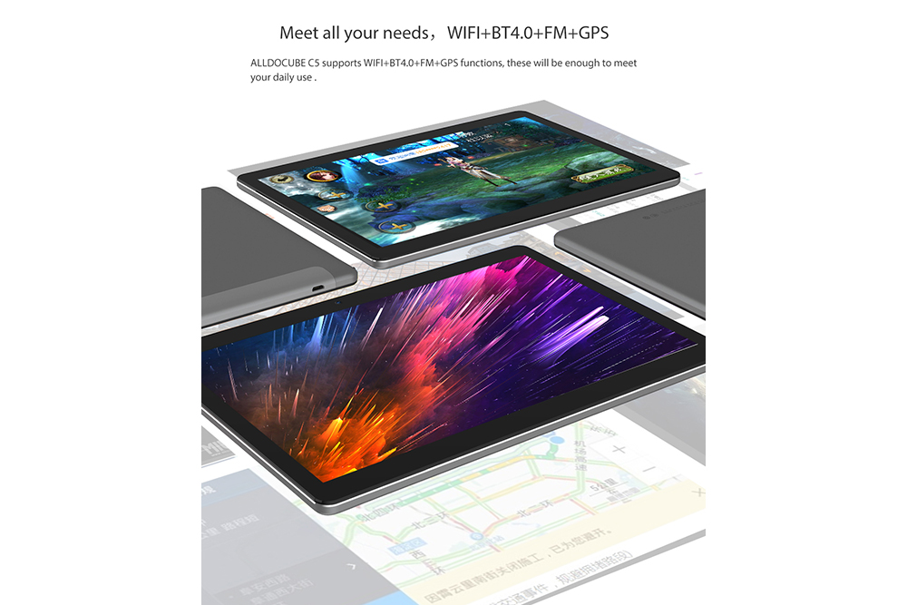 ALLDOCUBE C5 4G Phablet 9.6 inch Android 7.0 MTK6737 1.3GHz 2GB RAM 32GB eMMC ROM Dual SIM Cards Front Rear Double Cameras ALLDOCUBE C5 4G Phablet 9.6 inch Android 7.0 MTK6737 1.3GHz 2GB RAM 32GB eMMC ROM Dual SIM Cards Front Rear Double Cameras