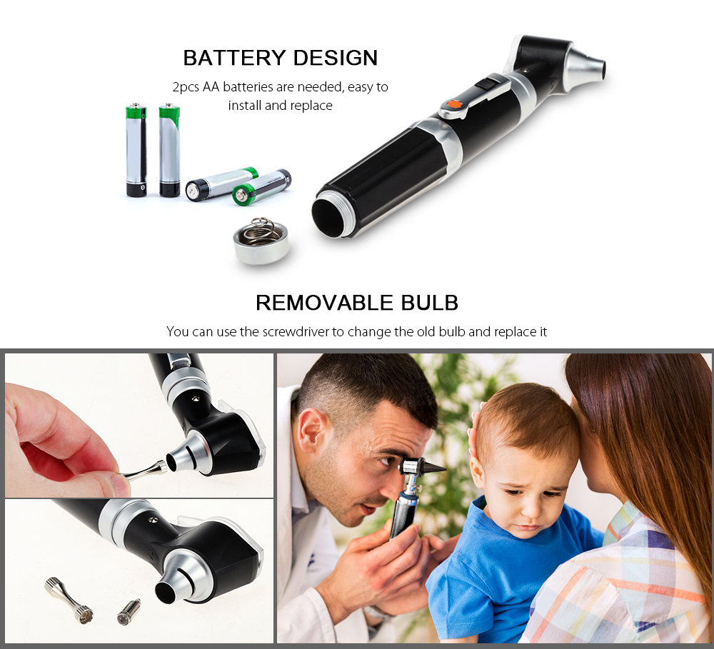 HS - OT10G Medical Ear Care LED Portable Otoscope HS - OT10G Medical Ear Care LED Portable Otoscope