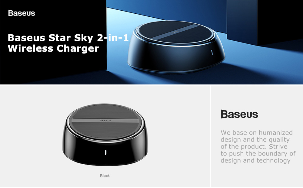 Baseus Star Sky 2-in-1 Desktop Wired Wireless Charger 3 USB Ports Baseus Star Sky 2-in-1 Desktop Wired Wireless Charger 3 USB Ports