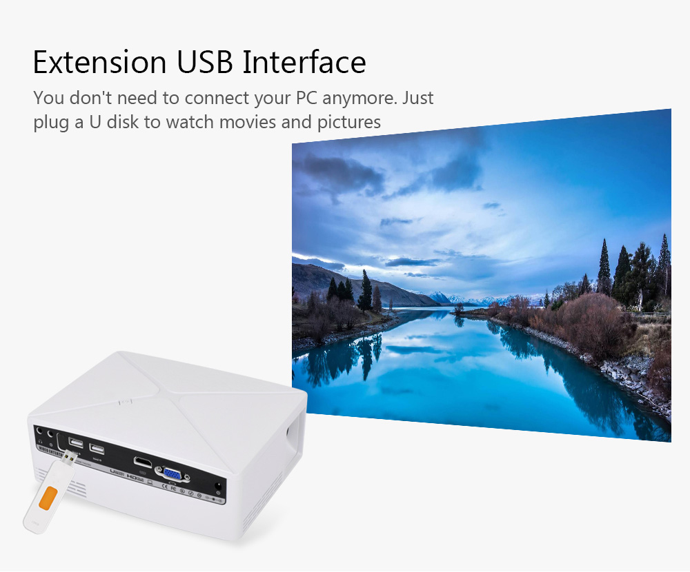 VIVIBRIGHT C80 LCD Home Theater Projector 1500 Lumens Support 1080P HDMI VGA USB for Laptop VIVIBRIGHT C80 LCD Home Theater Projector 1500 Lumens Support 1080P HDMI VGA USB for Laptop