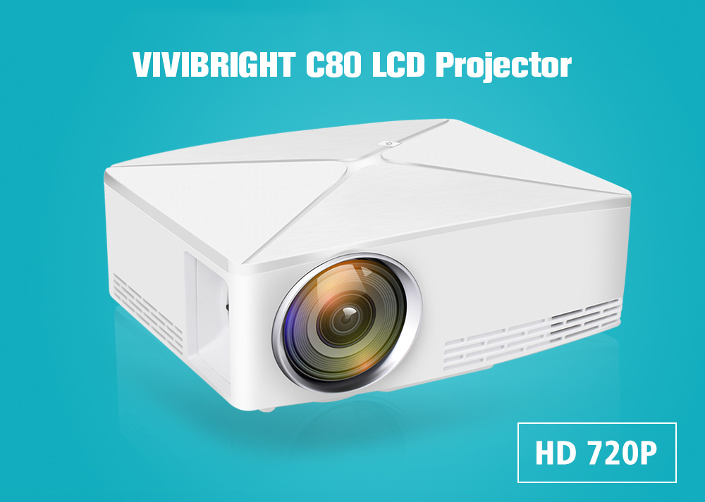 VIVIBRIGHT C80 LCD Home Theater Projector 1500 Lumens Support 1080P HDMI VGA USB for Laptop VIVIBRIGHT C80 LCD Home Theater Projector 1500 Lumens Support 1080P HDMI VGA USB for Laptop