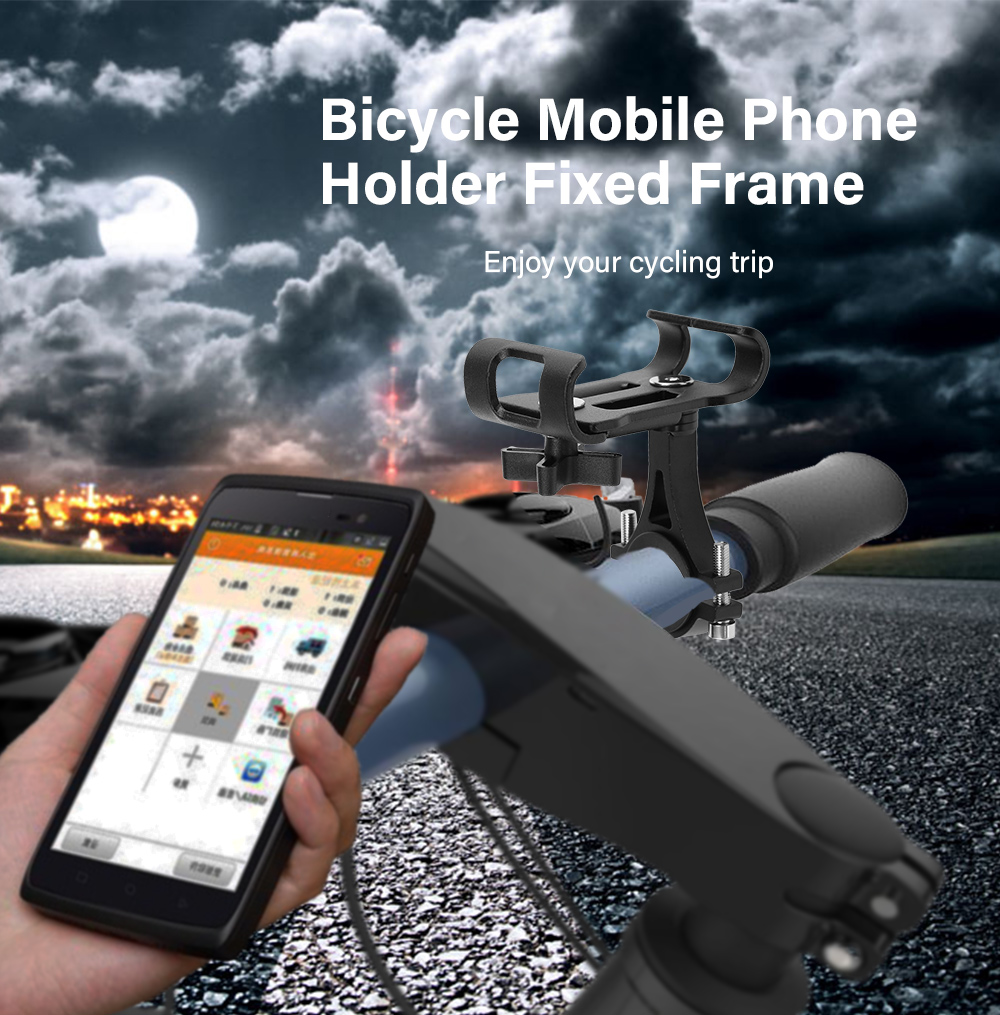 Aluminum Alloy Bicycle Mobile Phone Holder Fixed Navigation Frame Aluminum Alloy Bicycle Mobile Phone Holder Fixed Navigation Frame