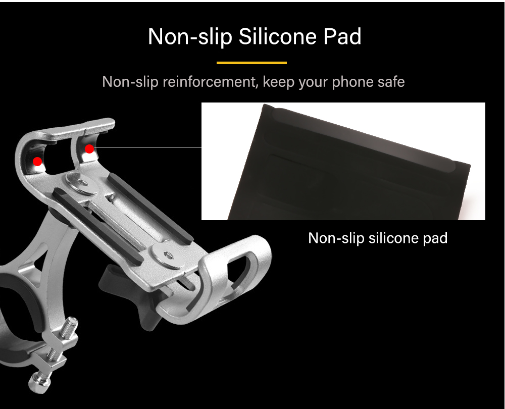 Aluminum Alloy Bicycle Mobile Phone Holder Fixed Navigation Frame Aluminum Alloy Bicycle Mobile Phone Holder Fixed Navigation Frame
