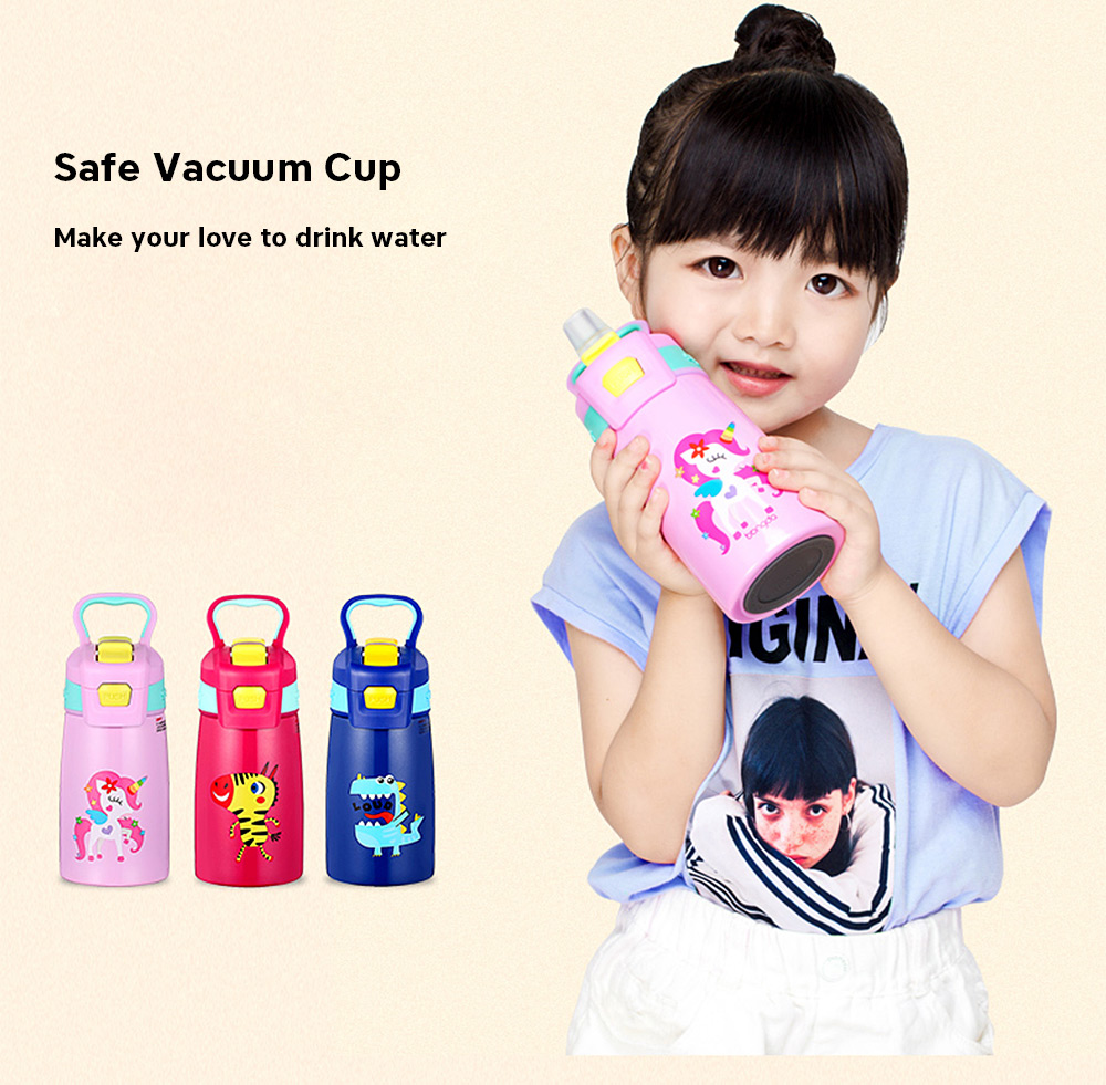 DA28 Children Stainless Steel Vacuum Insulated Water Bottle With Straw 350ml DA28 Children Stainless Steel Vacuum Insulated Water Bottle With Straw 350ml