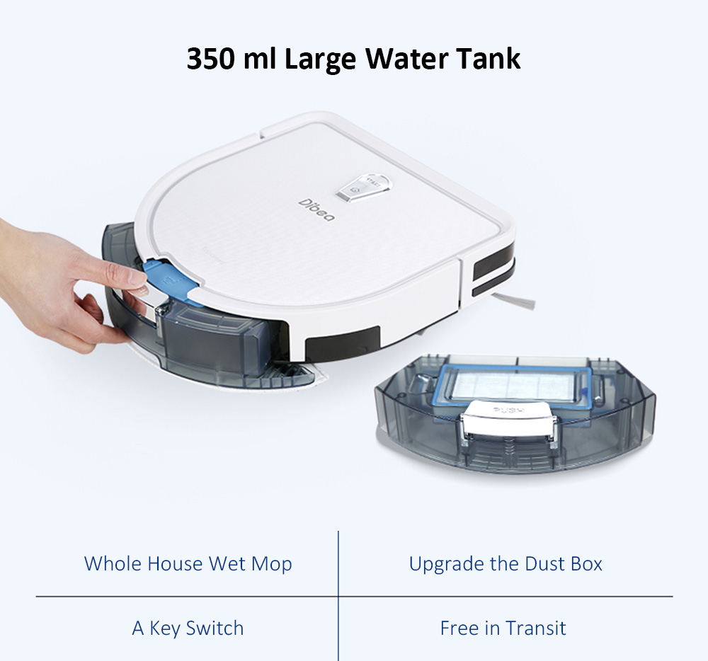 Dibea GT200 Smart Gyroscope Robotic Vacuum Cleaner Automatic Intelligent Cleaning Robot Dibea GT200 Smart Gyroscope Robotic Vacuum Cleaner Automatic Intelligent Cleaning Robot