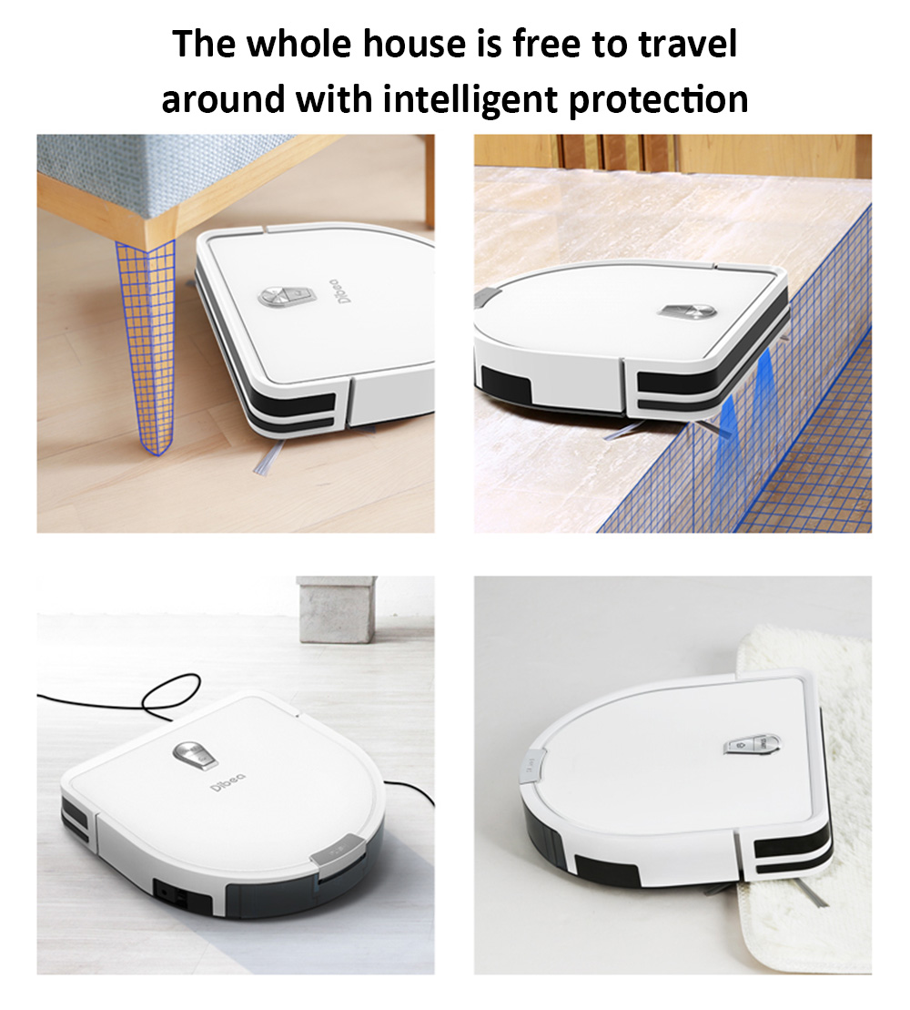 Dibea GT200 Smart Gyroscope Robotic Vacuum Cleaner Automatic Intelligent Cleaning Robot Dibea GT200 Smart Gyroscope Robotic Vacuum Cleaner Automatic Intelligent Cleaning Robot