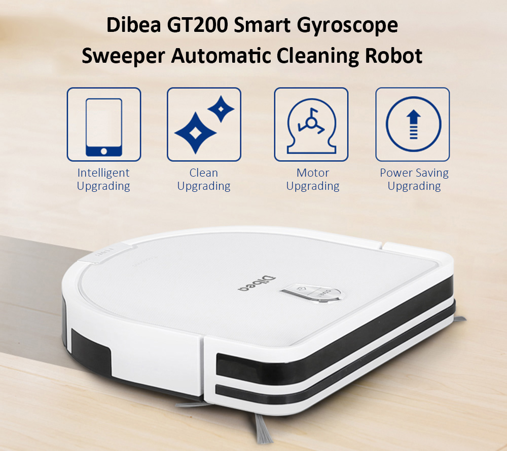 Dibea GT200 Smart Gyroscope Robotic Vacuum Cleaner Automatic Intelligent Cleaning Robot Dibea GT200 Smart Gyroscope Robotic Vacuum Cleaner Automatic Intelligent Cleaning Robot
