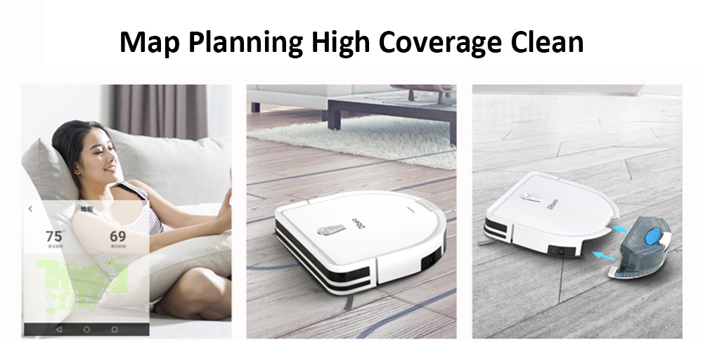 Dibea GT200 Smart Gyroscope Robotic Vacuum Cleaner Automatic Intelligent Cleaning Robot Dibea GT200 Smart Gyroscope Robotic Vacuum Cleaner Automatic Intelligent Cleaning Robot