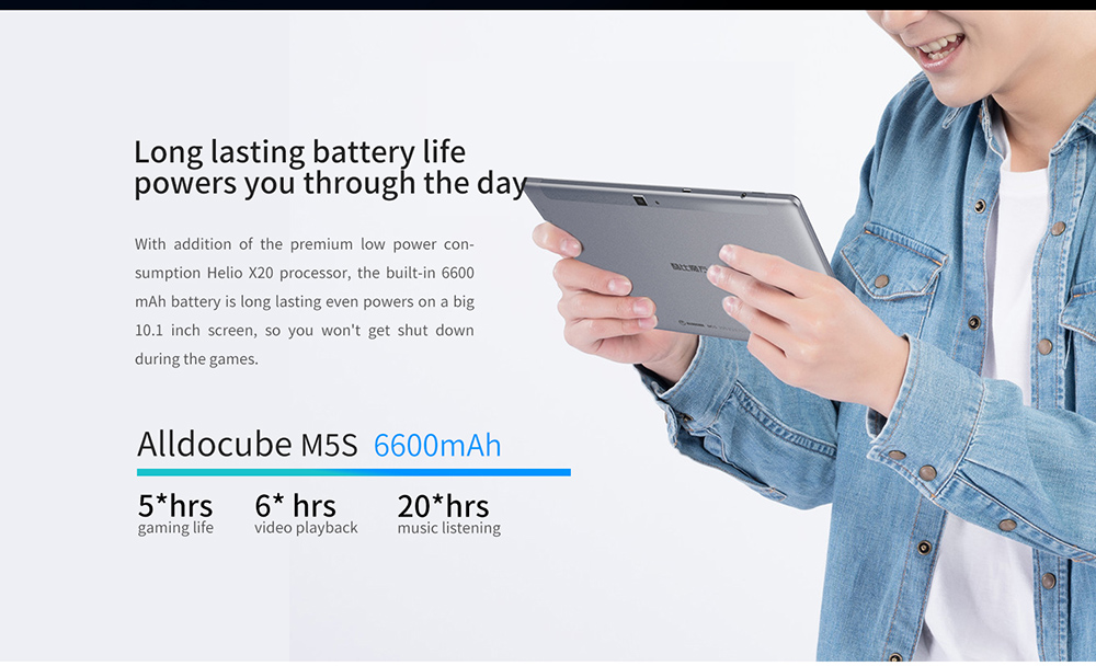 ALLDOCUBE M5S 4G Phablet 10.1 inch Android 8.0 MTK X20 ( MT 6797 ) Deca Core 2.3GHz 3GB RAM 32GB eMMC ROM Dual SIM Cards Double Cameras Dual WiFi Bluetooth 4.2 ALLDOCUBE M5S 4G Phablet 10.1 inch Android 8.0 MTK X20 ( MT 6797 ) Deca Core 2.3GHz 3GB RAM 32GB eMMC ROM Dual SIM Cards Double Cameras Dual WiFi Bluetooth 4.2