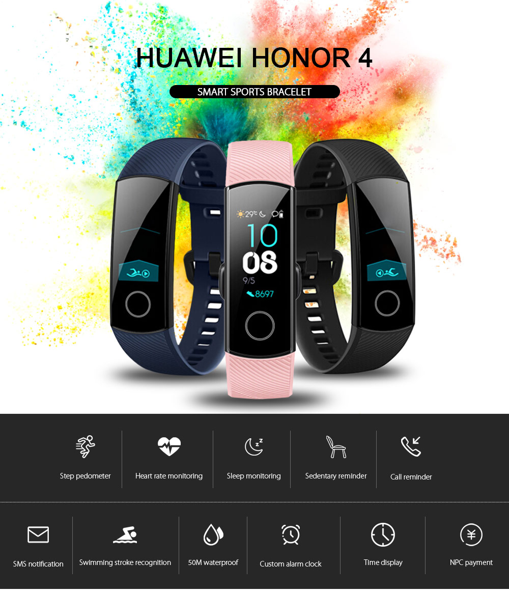 HUAWEI Honor 4 Smart Watch Multifunctional Sports Bracelet HUAWEI Honor 4 Smart Watch Multifunctional Sports Bracelet