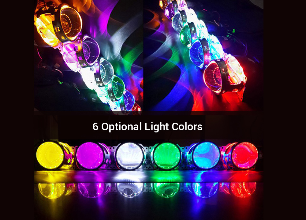 2PCS Car 360 Degree Annular LED Demon Eyes Headlights Decoration Lamps 2PCS Car 360 Degree Annular LED Demon Eyes Headlights Decoration Lamps