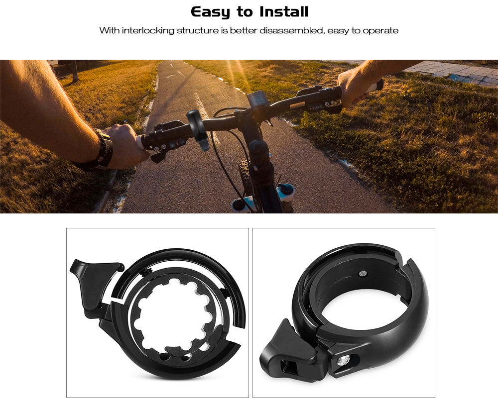 CL - 6 Aluminum Alloy Invisible Bicycle Bell for 22.2 - 31.8mm Bike Handlebar CL - 6 Aluminum Alloy Invisible Bicycle Bell for 22.2 - 31.8mm Bike Handlebar
