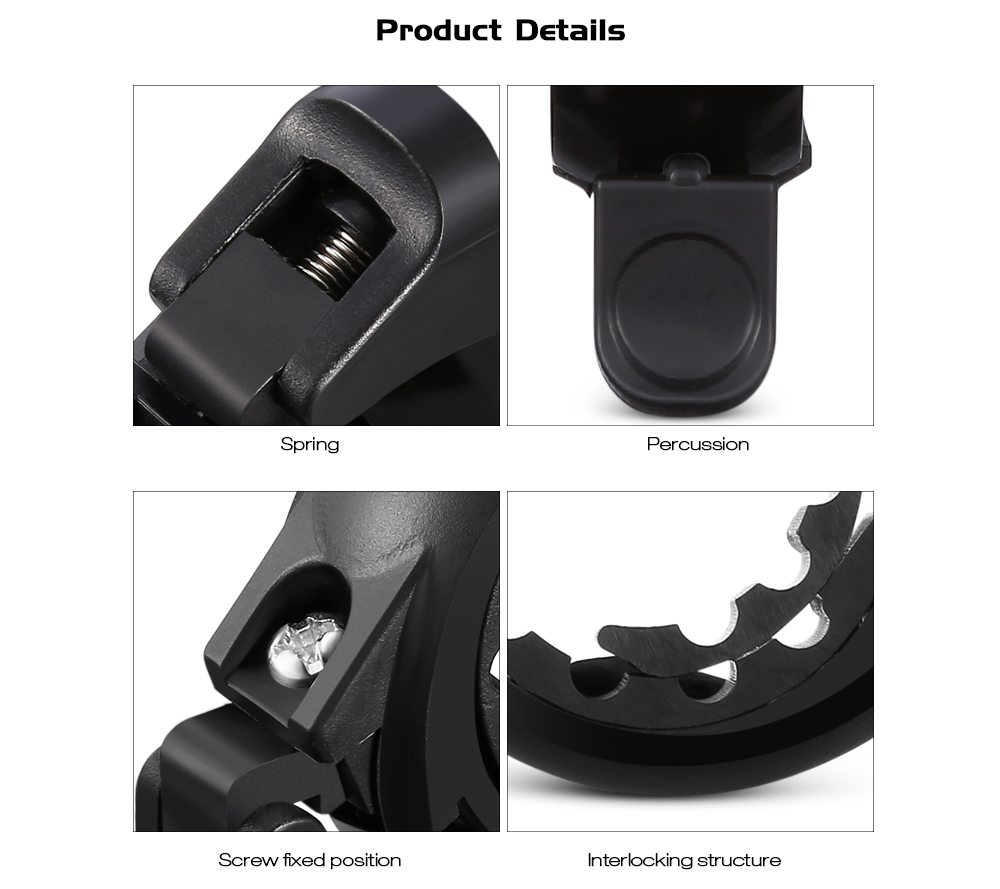 CL - 6 Aluminum Alloy Invisible Bicycle Bell for 22.2 - 31.8mm Bike Handlebar CL - 6 Aluminum Alloy Invisible Bicycle Bell for 22.2 - 31.8mm Bike Handlebar