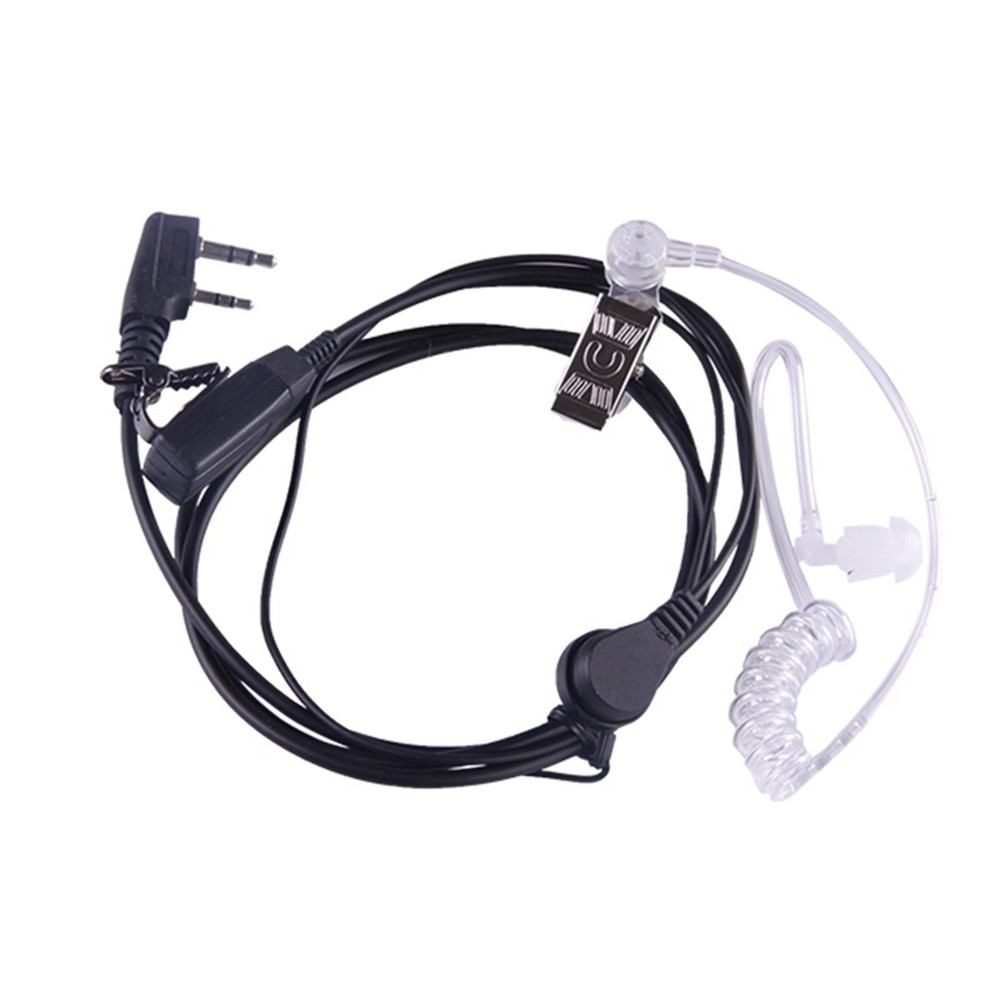 Radio Mic Earpiece Headset 2 Pin PTT Covert Acoustic Tube Earpiece for Two Way Radio Kenwood Baofeng Radio Mic Earpiece Headset 2 Pin PTT Covert Acoustic Tube Earpiece for Two Way Radio Kenwood Baofeng