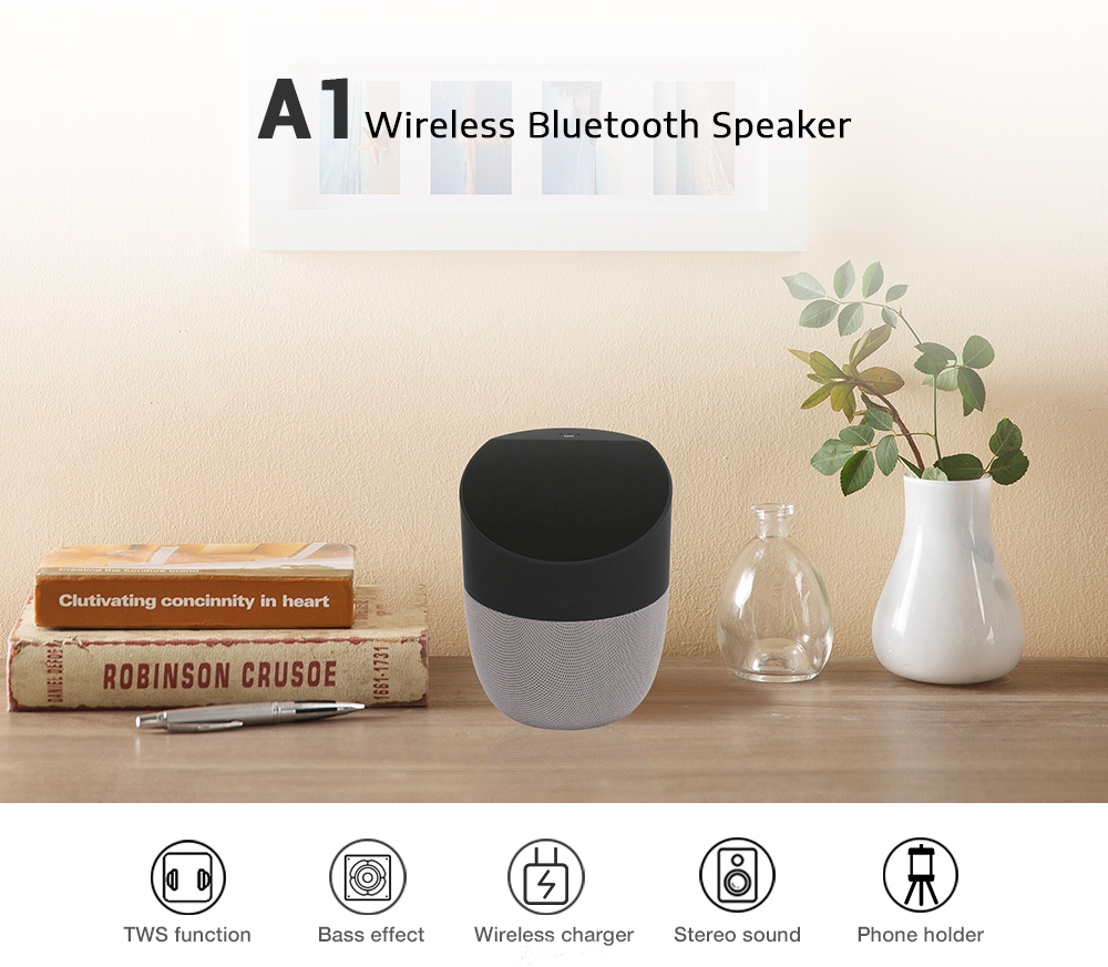 A1 Bluetooth Stereo Speaker Mini Player Wireless Charger for Mobile Phone A1 Bluetooth Stereo Speaker Mini Player Wireless Charger for Mobile Phone