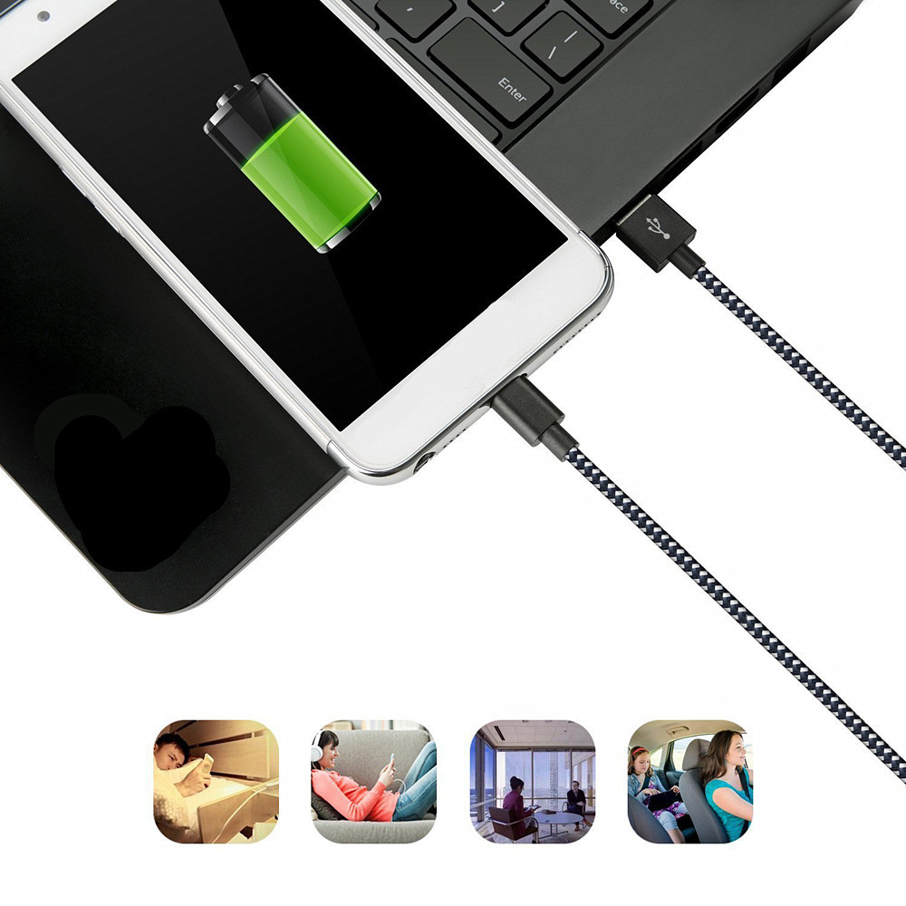 Nylon Braided USB Cable Charger Cord for iPhone Nylon Braided USB Cable Charger Cord for iPhone