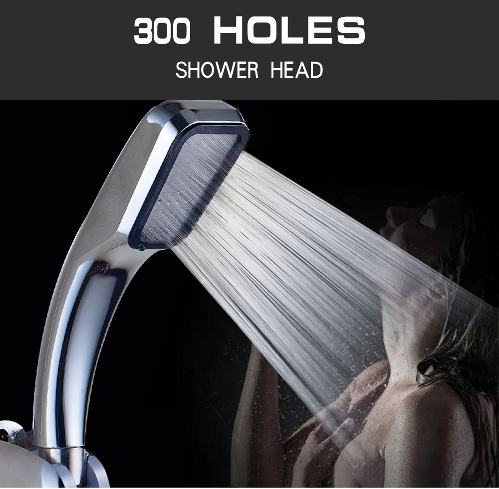 300 Holes Pressure Shower Head Water Saving Rainfall Bathroom Square Spray 300 Holes Pressure Shower Head Water Saving Rainfall Bathroom Square Spray